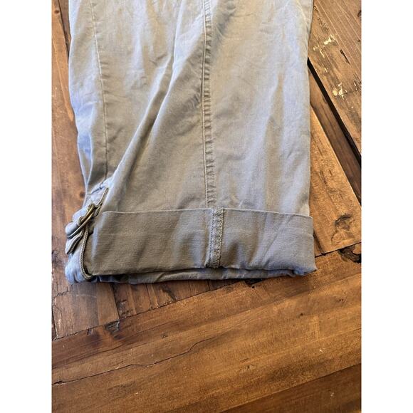 Soft Surroundings Size 2xL Green Pull On Pants Roll Buckle Hem Cropped - Picture 2 of 16